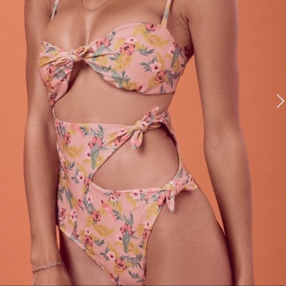 For Love And Lemons Other - NWT FL&🍋 Antigua Knot One Piece Bathing Suit S